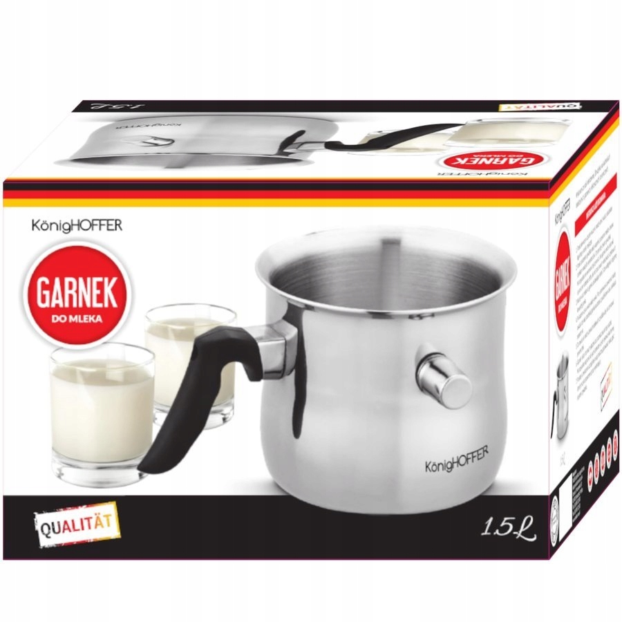 Garnek do gotowania mleka , Sosów Gaz Indukcja Konighoffer 1,5 l - obrazek 6