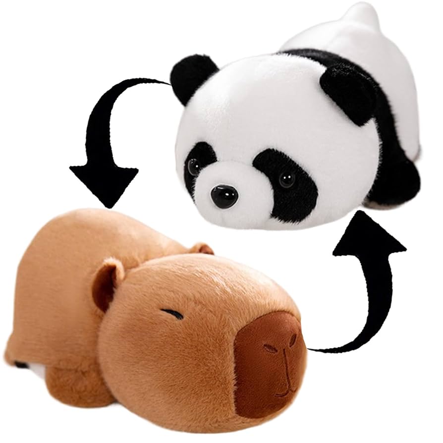 KAPIBARA MASKOTKA 2w1 PLUSZAK PRZYTULANKA PANDA NIESPODZIANKA 50 cm