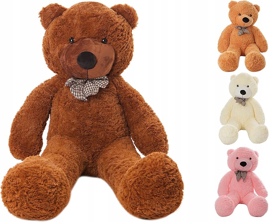 Maskotka Miś 120 cm Brązowy Przytulanka Zabawka DUŻY Pluszak XXXL - obrazek 5