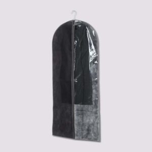 Pokrowiec na Ubrania Etui na Garnitur 100 cm Marynarkę Sukienkę Czarny x2