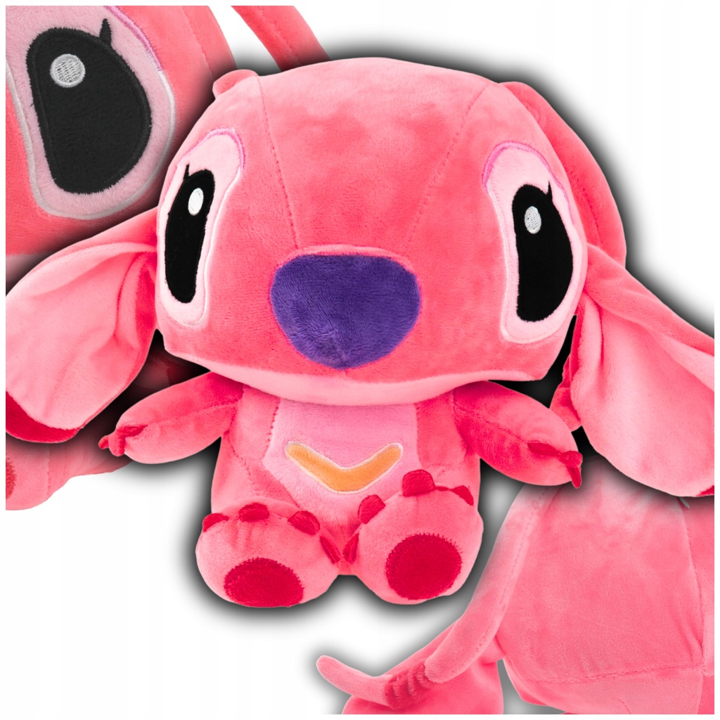 Angel Maskotka LILO I STICH MIŚ 35cm różowa zabawka pluszak Przytulanka - obrazek 7