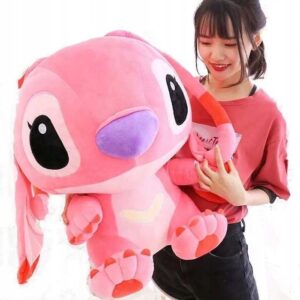 Angel Maskotka Stitch 90 cm Różowa Zabawka Lilo i Stitch MIŚ stich XXXL MEGA