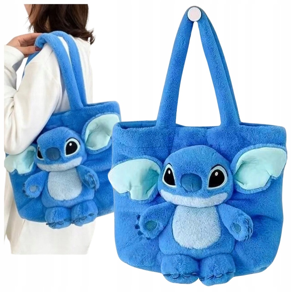 TOREBKA STITCH STICH MASKOTKA PLUSZOWA TOREBECZKA NA RAMIĘ DZIECI Duża