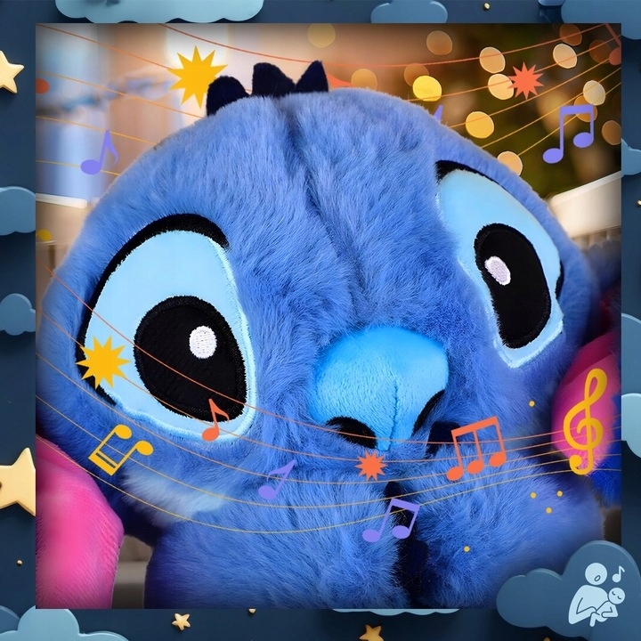 STITCH SZUMIŚ MIŚ PRZYTULANKA MASKOTKA ODDYCHAJĄCA USPOKAJACZ - obrazek 4