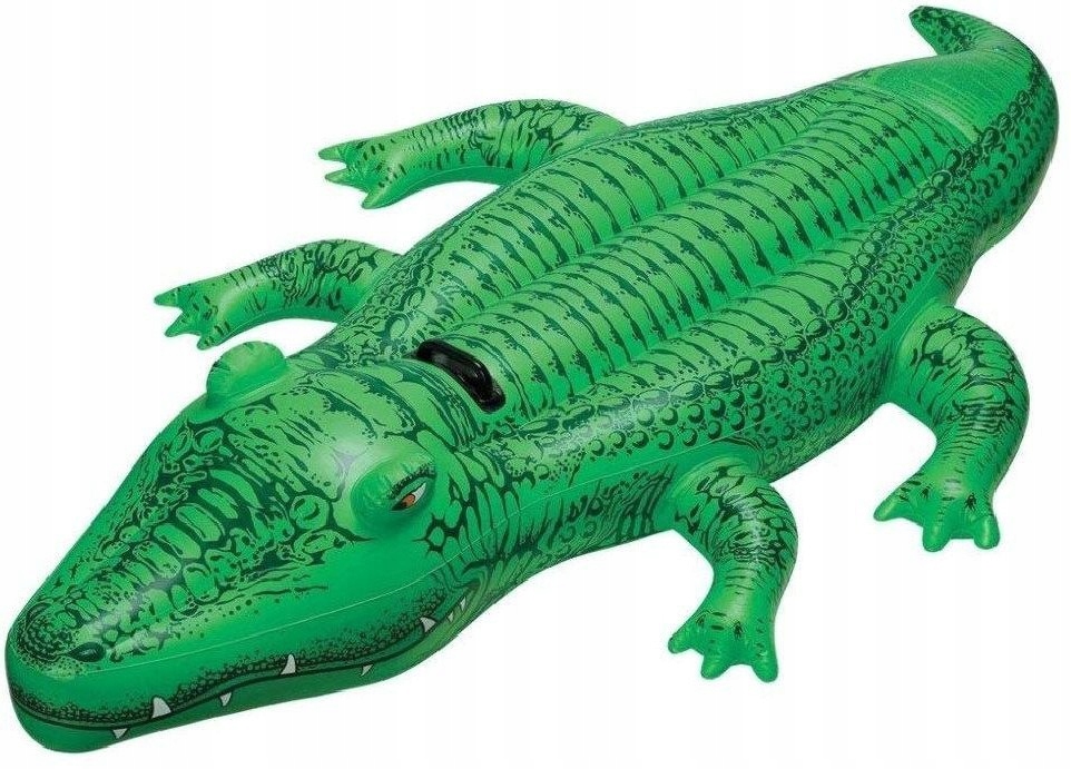 MATERAC DMUCHANY KROKODYL DLA DZIECI 168 cm INTEX ZABAWKA DO PŁYWANIA - obrazek 2