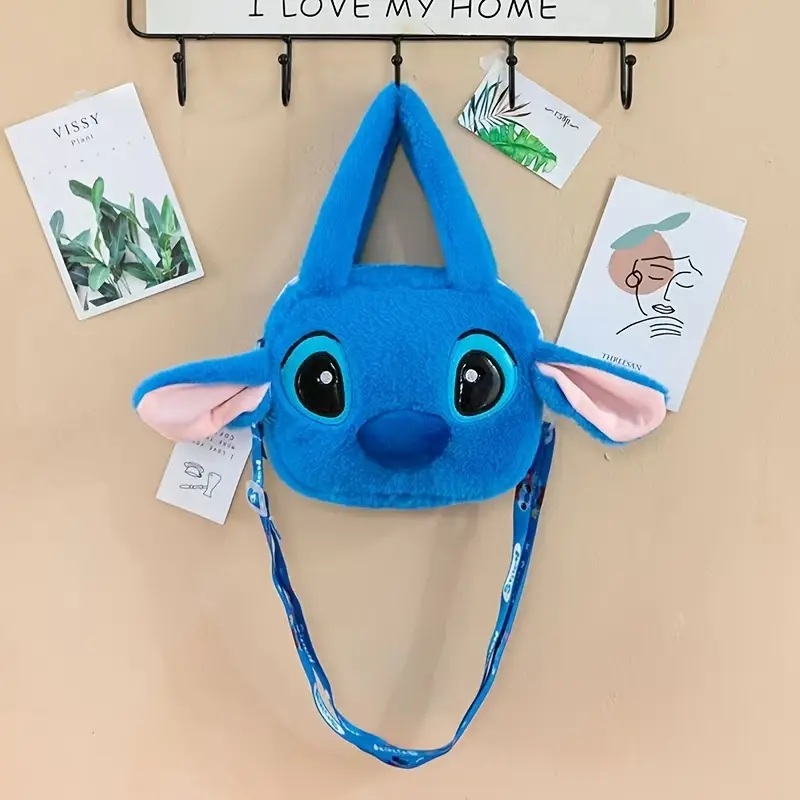 TOREBKA PLUSZAK STITCH STICH MASKOTKA PLUSZOWA TOREBECZKA NA RAMIĘ RAK - obrazek 3