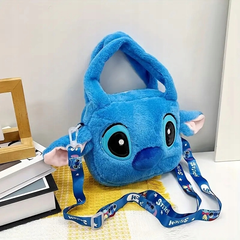 TOREBKA PLUSZAK STITCH STICH MASKOTKA PLUSZOWA TOREBECZKA NA RAMIĘ RAK - obrazek 2
