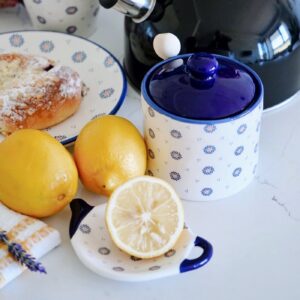Cukiernica Pojemnik na Sól Ceramiczny z łyżeczką 400 ml