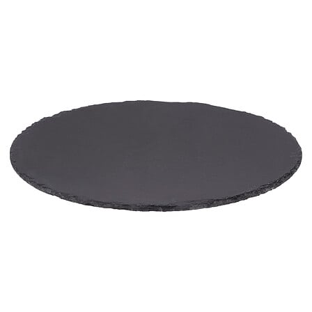 Taca okrągła kamienna łupek 32 cm do serwowania - obrazek 2