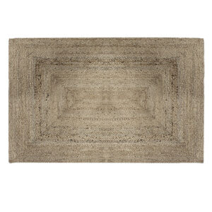 Dywan do salonu 120×170 cm boho beżowy płasko tkany jutowy – naturalny dywan do sypialni i pokoju