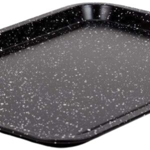 Granitowa blacha do pieczenia 43,5 x 29 cm – do ciastek, frytek i warzyw | Nieprzywierająca forma do piekarnika