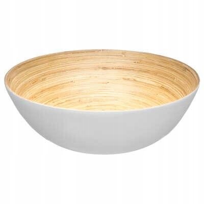 Miska BAMBUSOWA Do sałatek Misa elegancka 30CM biała