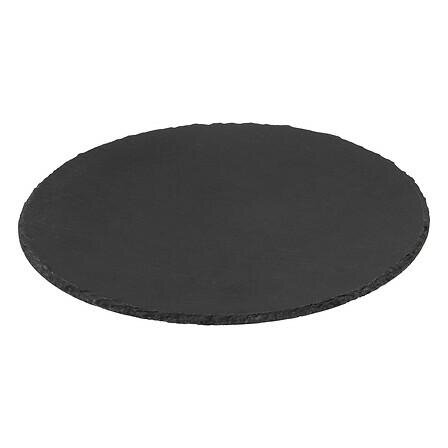 Taca Obrotowa Talerz Patera z Kamienia łupek 32 cm czarny Talerz - obrazek 5