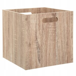Pojemnik do szafy kwadratowy 31×31 cm brązowy organizer