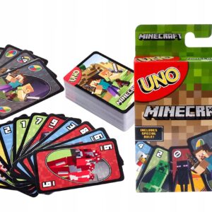 Karty UNO Minecraft Mattel Gra Uno 112 KART