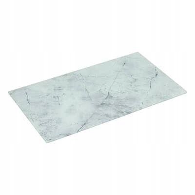 Deska do krojenia SZKŁO HARTOWANE BIAŁY MARMUR 52x30 cm