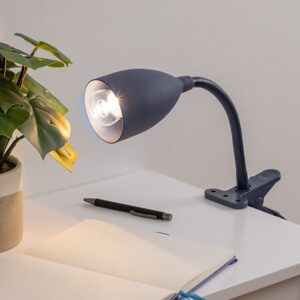 Lampka biurkowa z klipsem E27 LED – elastyczne ramię | Lampa na żabkę do czytania, nauki, pracy