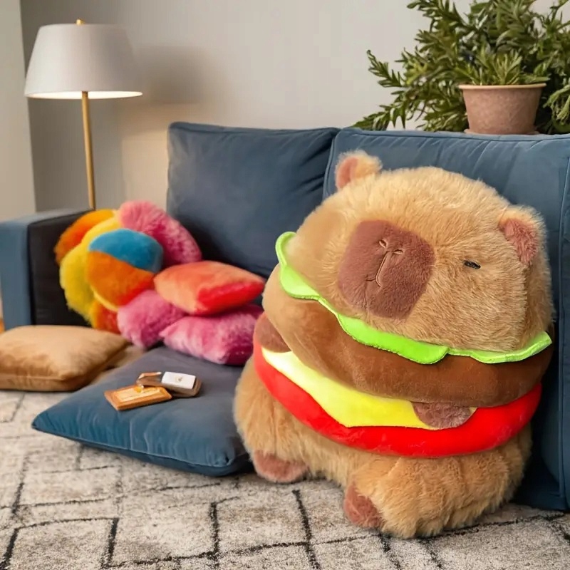 Kapibara Maskotka Hamburger Pluszak Duża 50 cm Mega XXL - obrazek 2