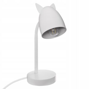Lampa na Biurko lampka biurkowa dla dzieci Biała Kotek Atmosphera 25 W