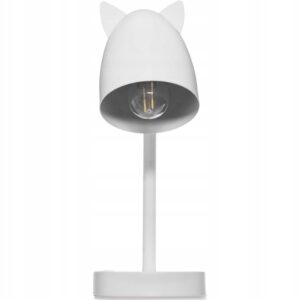 Lampa na Biurko lampka biurkowa dla dzieci Biała Kotek Atmosphera 25 W