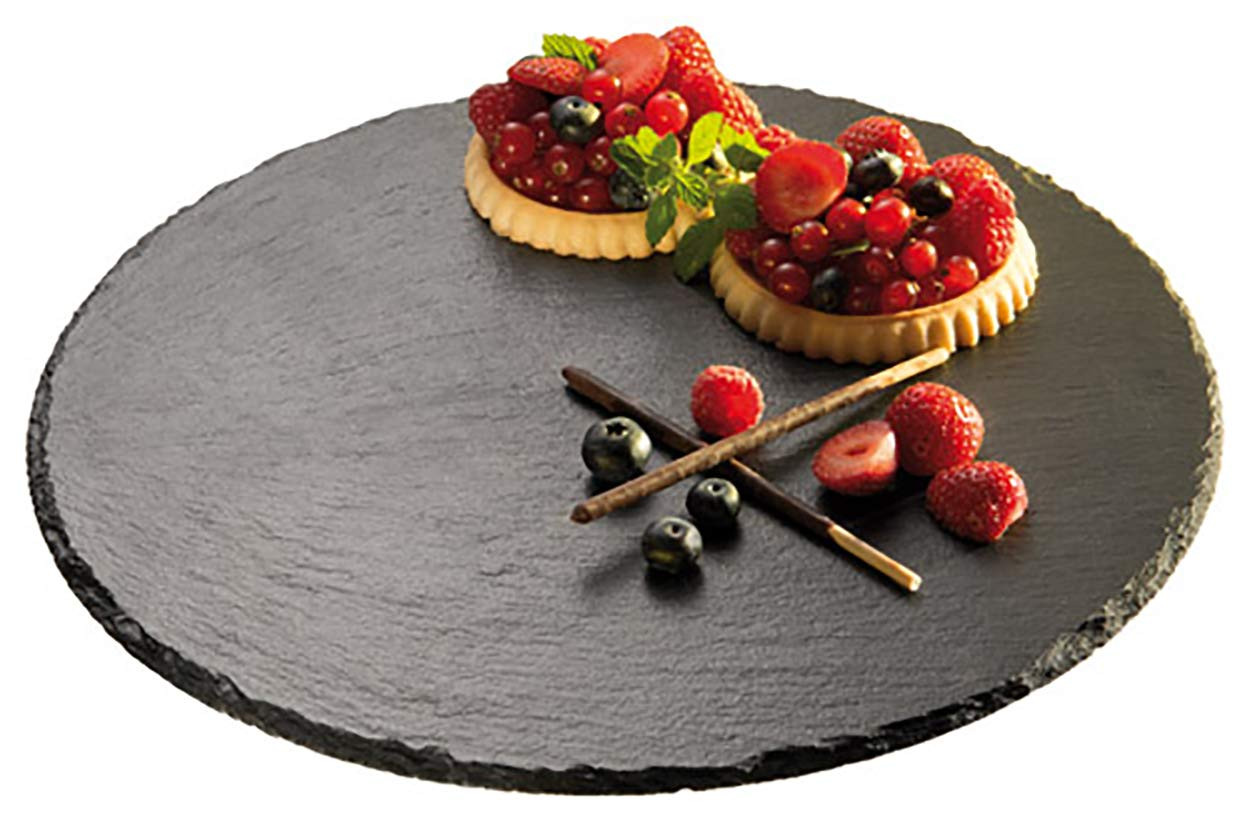 Talerz łupkowy 28 cm taca kamienna do serwowania sushi serów przystawek - obrazek 4