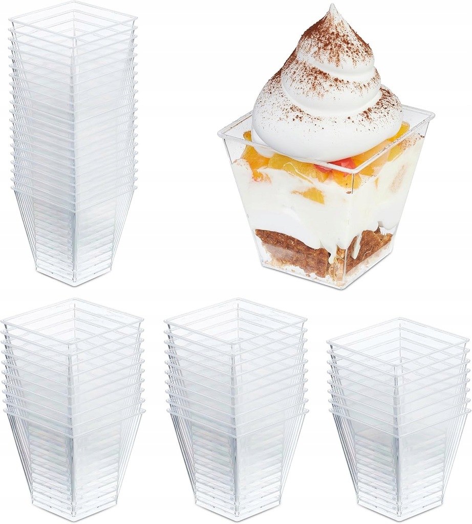 Pojemnik na sosy Dip 60 ML Degustacja Deserki Pojemniki do Sosów Startery 12