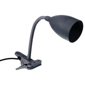 Lampka biurkowa z klipsem E27 LED – elastyczne ramię | Lampa na żabkę do czytania, nauki, pracy