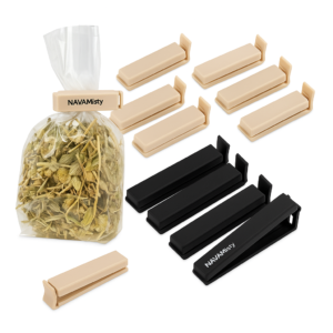 Klipsy do zamykania torebek 12 szt. – 4 duże, 8 małych 11 i 6 cm