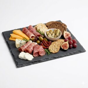 Taca łupkowa do serwowania sushi przekąsek kwadratowa 20x20cm