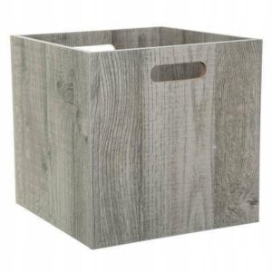 Pudełko Pojemnik do Regału IKEA 31×31 Szare MDF 5five na Ubrania Książki