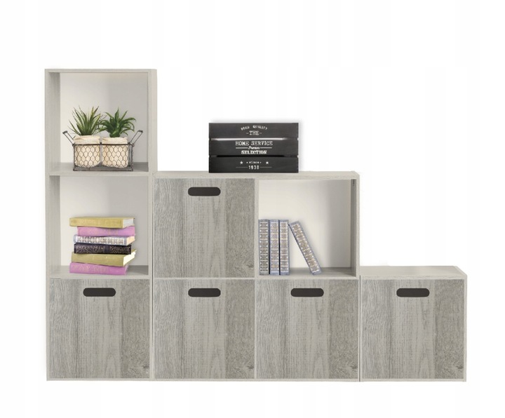 Pudełko Pojemnik do Regału IKEA 31x31 Szare MDF 5five na Ubrania Książki - obrazek 3