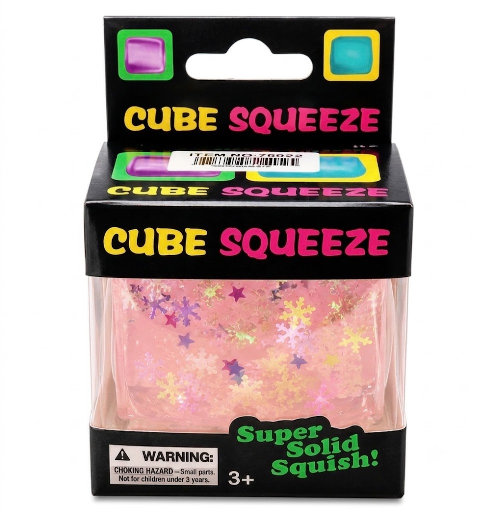 Gniotek Antystresowy Kostka Lodu SQUISHY MOCHI 5cm Nice Cube - obrazek 5