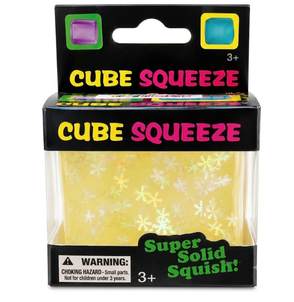 Gniotek Antystresowy Kostka Lodu SQUISHY MOCHI 5cm Nice Cube - obrazek 6